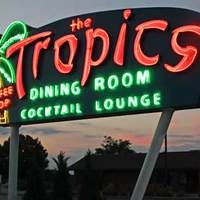 Vintage Neon: Tropics Dining Room