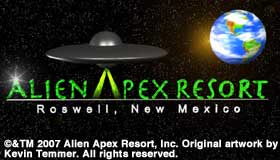 Alien Apex Resort logo.