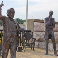Lincoln-Douglas Debate Statues