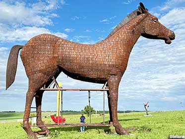 Porter Sculpture Park horse.