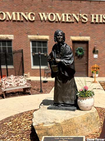 Statue of First Woman [in Wyoming] to Vote.